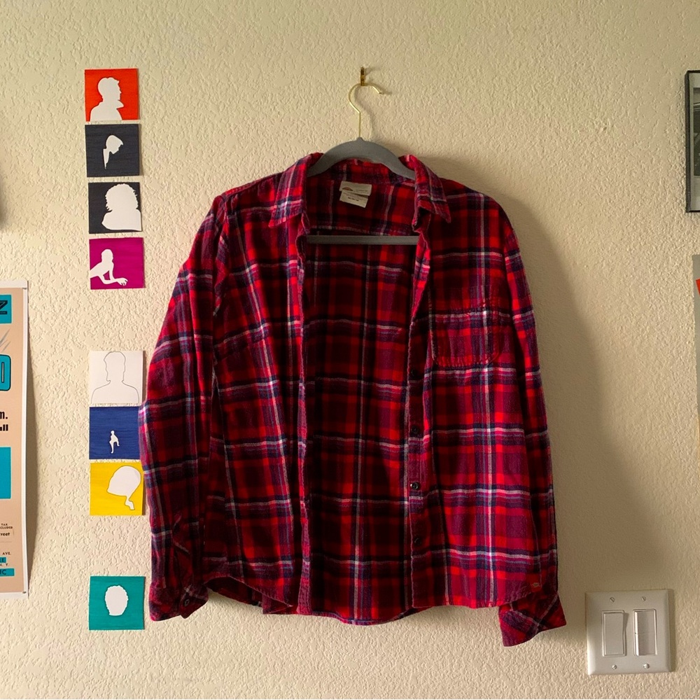 Dickie's Red Plaid Flannel